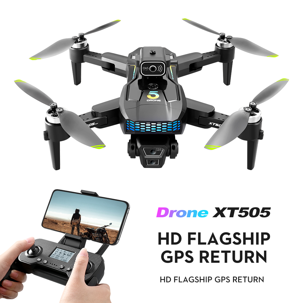 Drone Camera Mount - Радиоуправляемый дрон XT505 с двойной 4K-камерой,